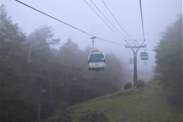 Photos: 濃霧のゴンドラ