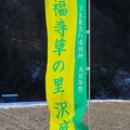 写真: 福寿草の里沢底幟