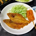 Photos: カレイの唐揚げ定食