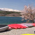 青木湖にも春訪れて。
