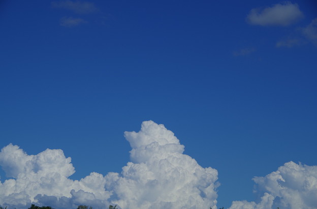 写真: 青空と雲