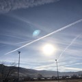 写真: 飛行機雲…２　1-15-2021