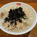 写真: 福島市の麺屋傑心さんにて少ししょっぱい背脂塩らぁめんをいただく 美味しゅうございました