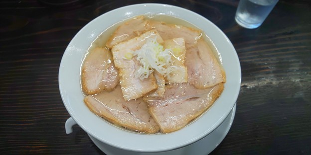会津若松市のうえんで 山鹿店さんにて会津山塩と帆立のチャーシュー麺をいただく 美味しゅうございました
