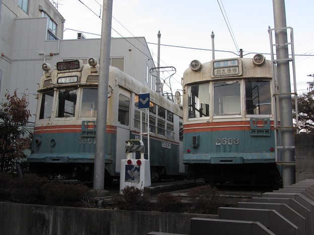 写真: 市電保存車両(京都コンピュータ学院)