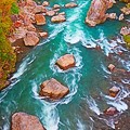写真: 渓谷の流れ
