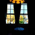 写真: ランプと窓