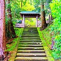 写真: 山寺の三門