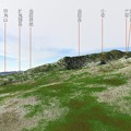 写真: 旭岳石室付近から北方面の風景シミュレーション