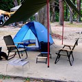写真: キャンプ場へ-奈良県天川村：松林オートキャンプ場