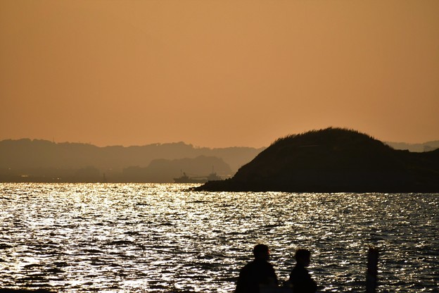日暮れの岬
