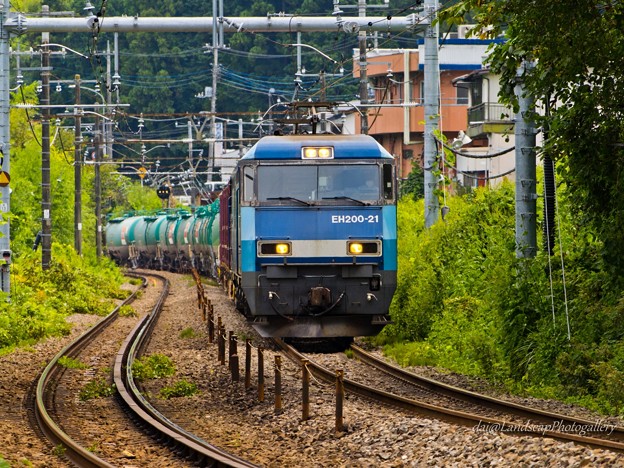 EH200-21　竜王行き貨物列車