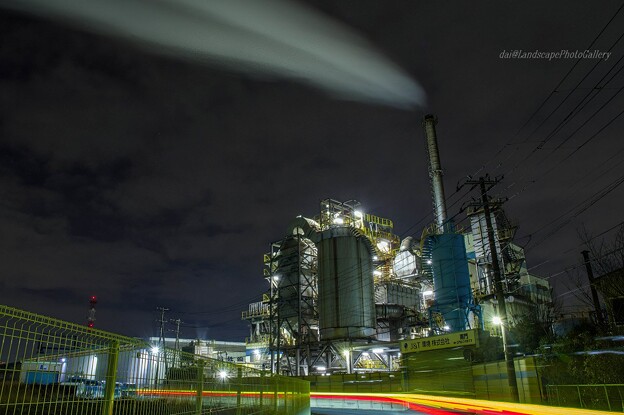 京浜工業地帯 扇町の工場夜景