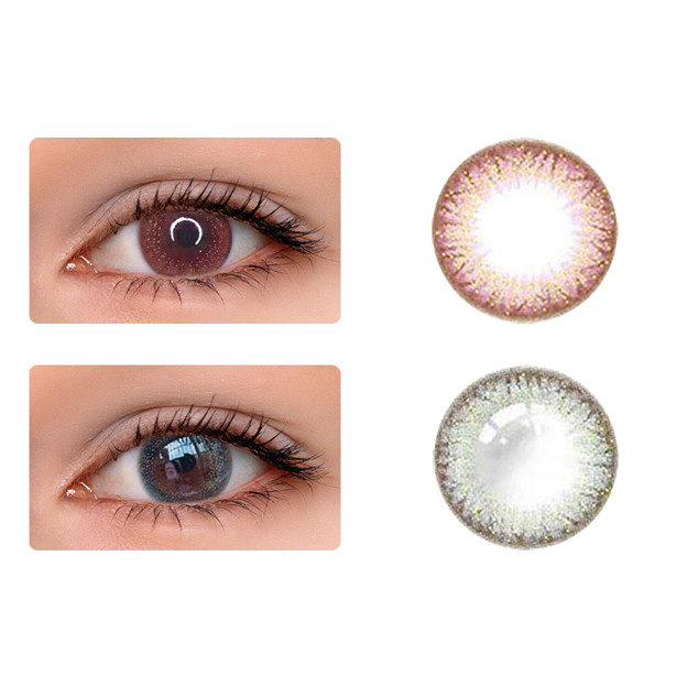 Photos: 2022 Moonbeam Soul Brown color contact lenses daily