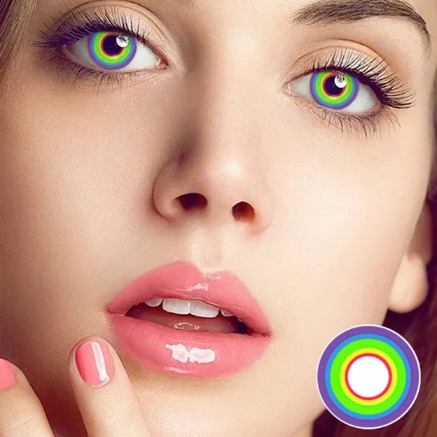 Photos: 2022 Purple Gray Sun Colored Contact Lenses color contact lens korean