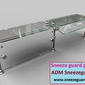 Ready To Use Efficient Sneeze guard post | ADM Sneezeguards