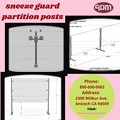 Sneeze Guard Partition Posts | Breath Guard | ADM Sneezeguards