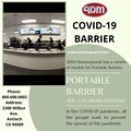 写真: Covid -19 Barrier | Portable Barrier| ADM Sneezeguards
