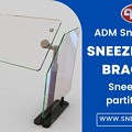 写真: Standard Quality Sneeze Guards partition posts | ADM