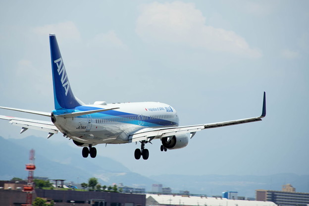 着陸　ANA　Boeing 737-800