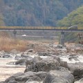 写真: 庄内川に架かる玉埜（たまの）橋 - 2：遠くから見た玉埜橋