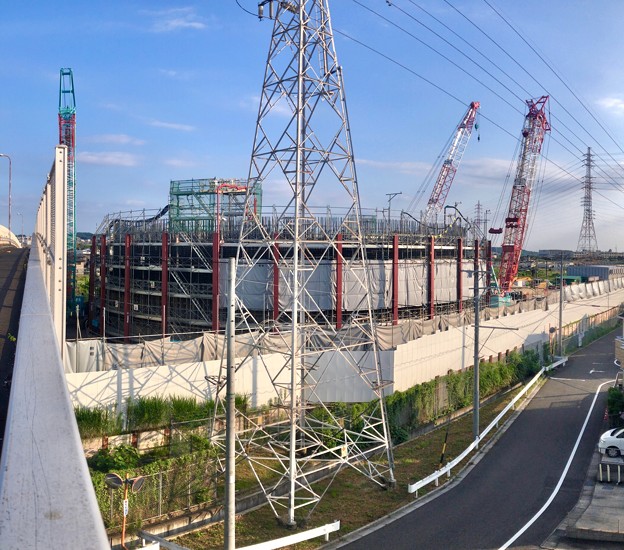 写真: 建設中のリニア中央新幹線 神領非常口（2021年7月25日）