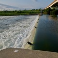 吉根橋近くの堰を流れる水 - 2