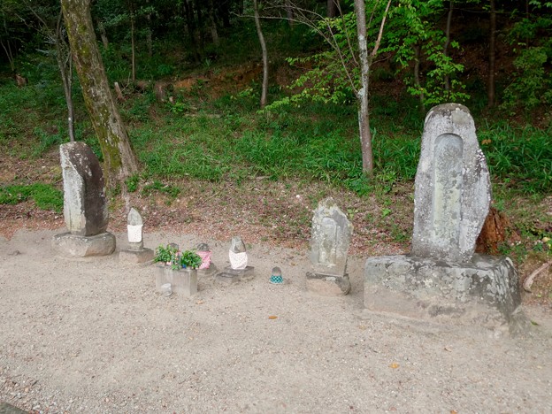 写真: 日本ラインうぬまの森：陰平山麓にある石碑や石像
