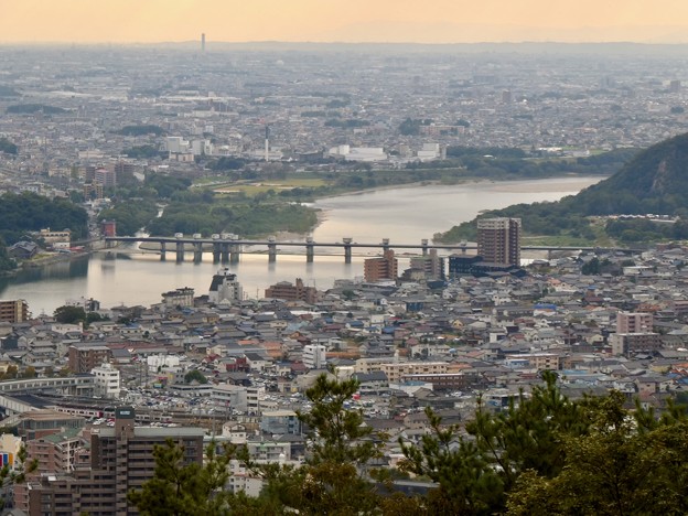 写真: 日本ラインうぬまの森：展望塔広場から見た景色 - 18（ライン大橋）