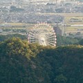 日本ラインうぬまの森：眺望の道から見た景色 - 3（モンキーパークの観覧車）
