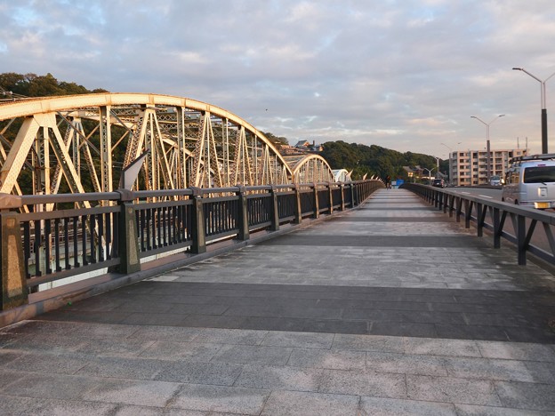 写真: 夕暮れ時の犬山橋 - 2