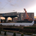 写真: 解体工事中の旧・桃花台線桃花台東駅近くの高架（2022年1月14日）- 3
