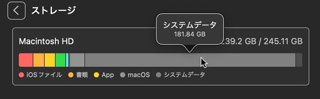 写真: macOS Ventura：システムデータがいっぱいに！？ - 1