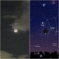 写真: 三日月と天王星？ - 4