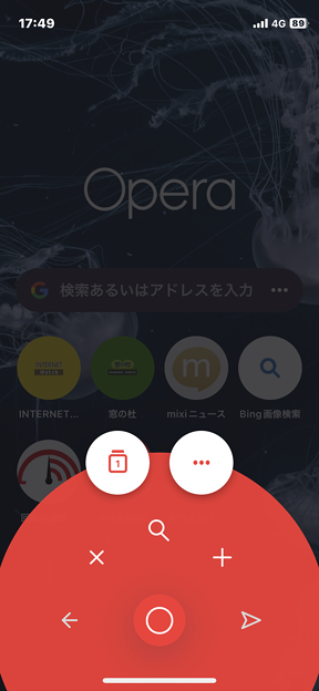 iPhone版Opera 4.0.0：テーマを変更可能に - 3