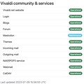 写真: Vivaldi Socialの不具合（2023年7月）：Vivaldi StatusでVivaldi Socialがメンテナンスモード