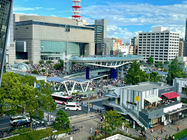 名古屋テレビ塔3階から見た景色 - 5：世界コスプレサミット当日のオアシス21