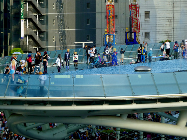 写真: 名古屋テレビ塔3階から見た景色 - 9：世界コスプレサミット当日のオアシス21