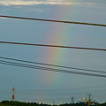 早朝出ていた虹と名駅ビル群 - 1