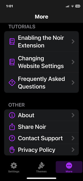 iOS・iPadOS版Safari用ダークモード拡張「Noir」 - 5