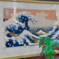 写真: レゴで作られた神奈川沖浪裏