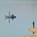 写真: 入鹿池の釣り人たち - 1