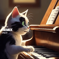 ピアノを弾く猫 - 1