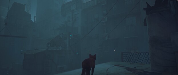 Stray：薄暗い街に立つ猫 - 1