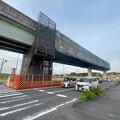 写真: 旧・桃花台線上末駅付近の撤去途中の高架（2024年4月28日）- 2
