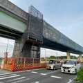 写真: 旧・桃花台線上末駅付近の撤去途中の高架（2024年4月28日）- 3