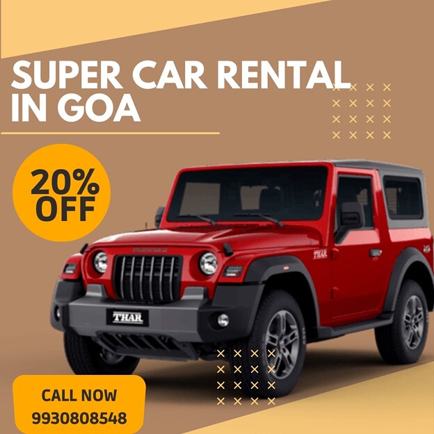 Super Car Rental in Goa