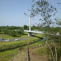 写真: ゆうゆうパークの丘から見えた陸橋（5月4日）