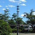写真: 長峰公園から見えた鉄塔（8月10日）