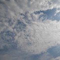 写真: 入り乱れた雲（8月31日）